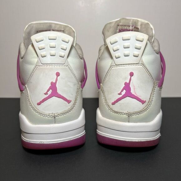 Girls/Womens AIR JORDAN 4 Retro Hyper Violet Basketball Shoes / Size 7Y - 8.5 W - Picture 4 of 9